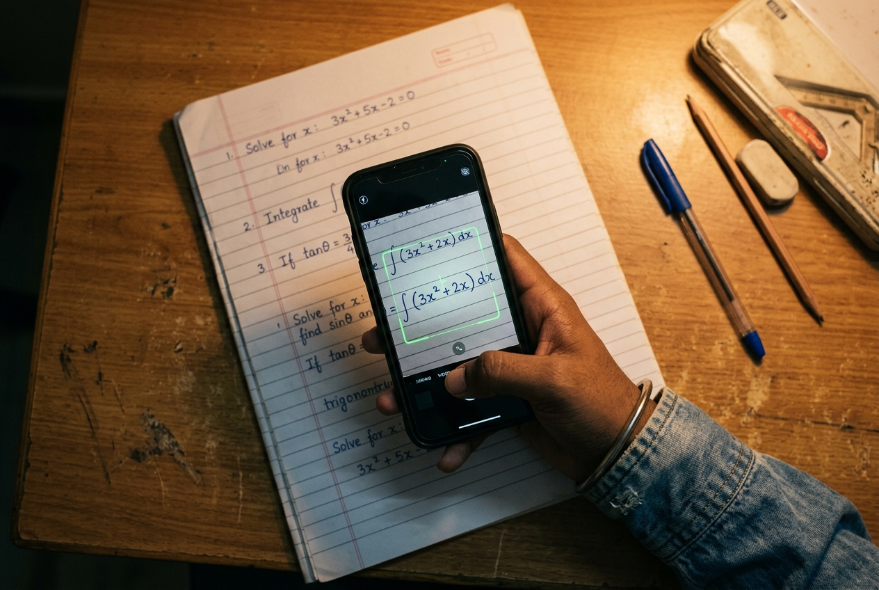 Snap a worksheet photo
